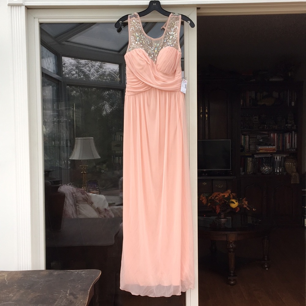 Light pink/peach formal/prom dress